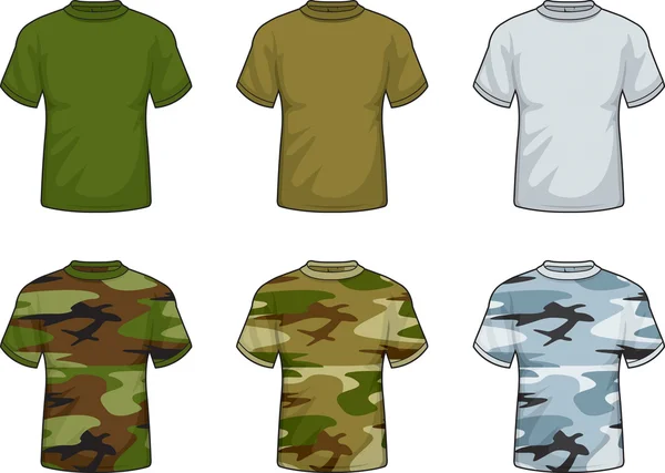 Camisas de camuflagem — Vetor de Stock