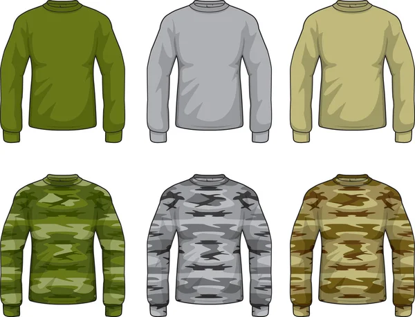Camouflage Shirts — Stock Vector