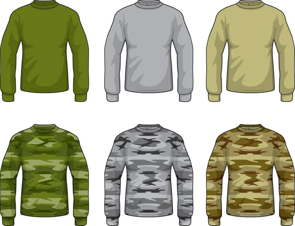 Camisas de camuflaje — Vector de stock