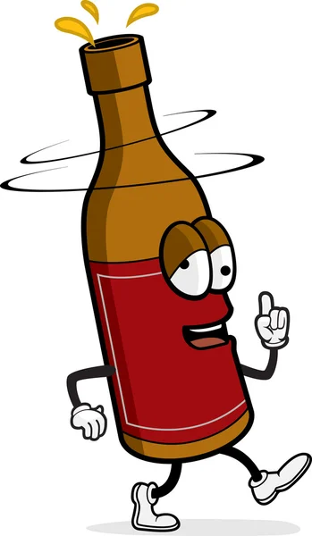 Cerveza borracha — Vector de stock
