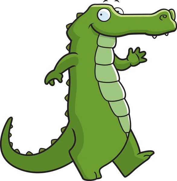 Aligator Walking — Wektor stockowy