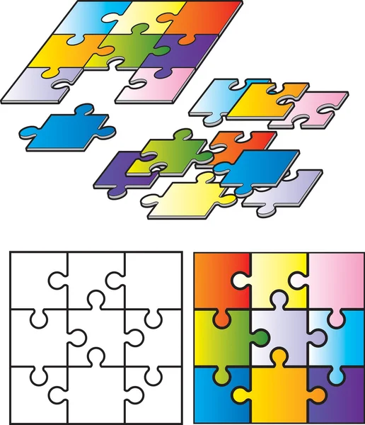 Шматочки головоломки — стоковий вектор