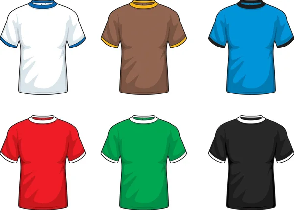 Camisas manga corta — Vector de stock