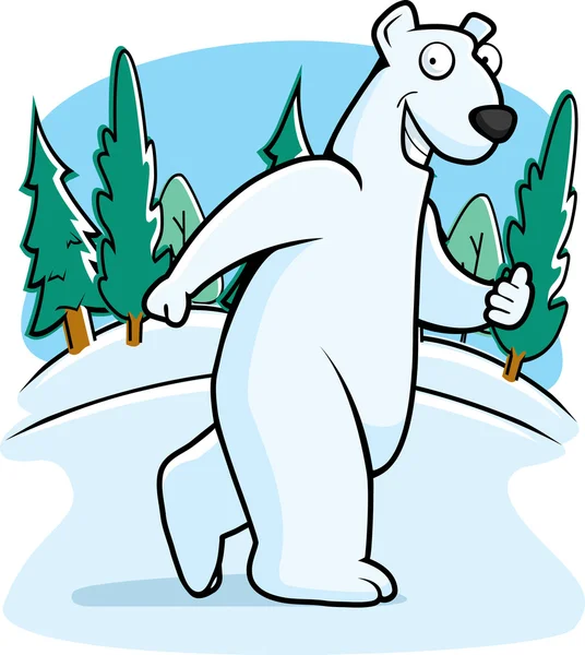 Urso polar andando —  Vetores de Stock