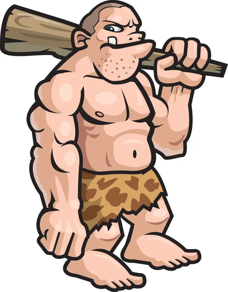 Cartoon Caveman — Stock Vector