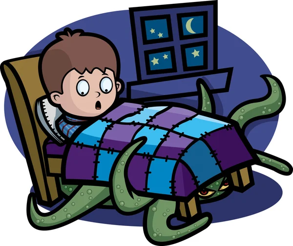 canavar yatağın altına