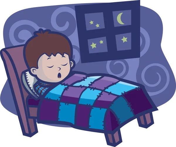 Αγόρι στον ύπνο — Διανυσματικό Αρχείο