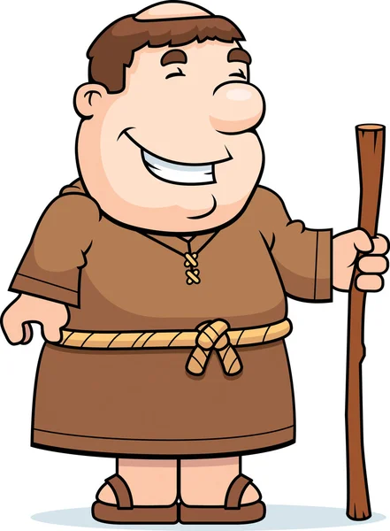 Friar χαμογελώντας — Διανυσματικό Αρχείο