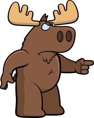 Angry Moose clipart