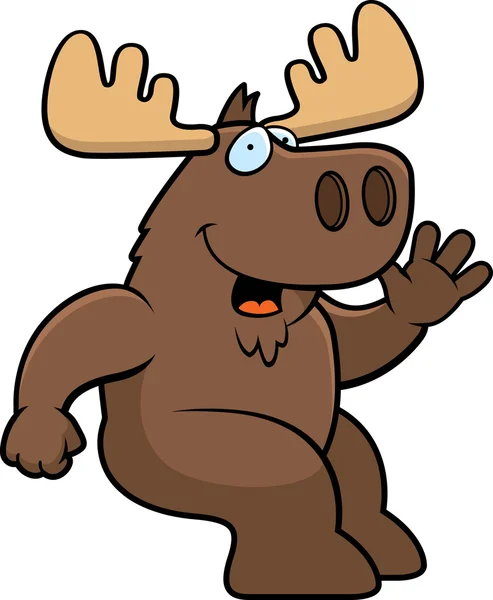 Moose Sitting — Stock Vector