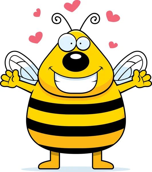 Abraço de abelha — Vetor de Stock