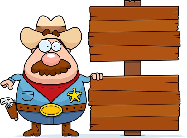 Sheriff tecken — Stock vektor