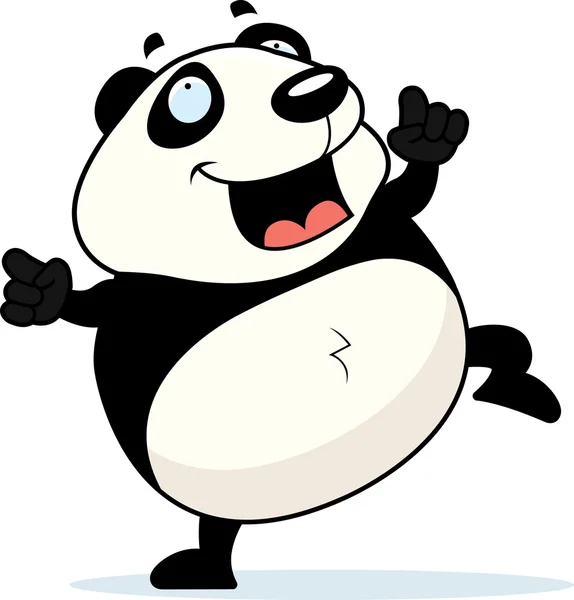 Panda Dancing — Stock Vector
