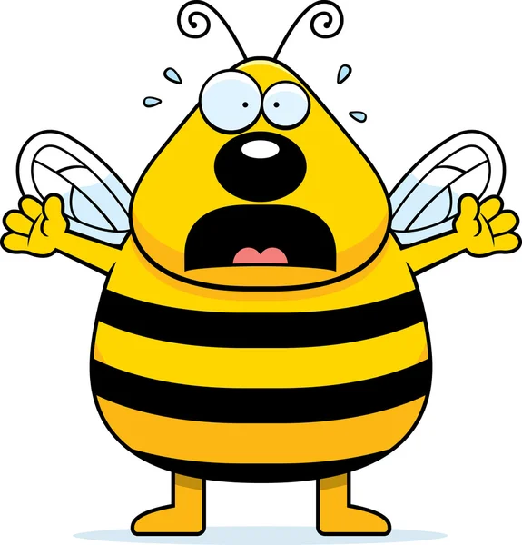 Abeja asustada — Vector de stock