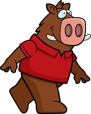 Yürüyüş yaban domuzu