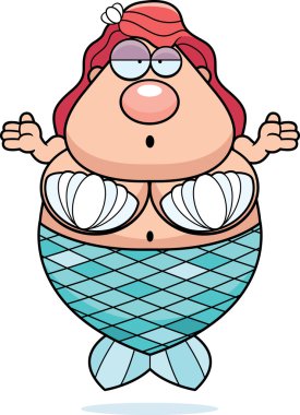 Çizgi film Mermaid kafası karışık