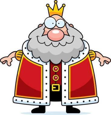 Çizgi film gülümseyen Kral