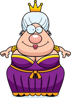 Çizgi film Kraliçe gülümseyen