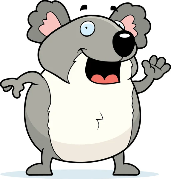 Koala ondeando — Vector de stock
