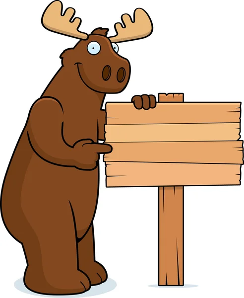 Značka Moose — Stockový vektor