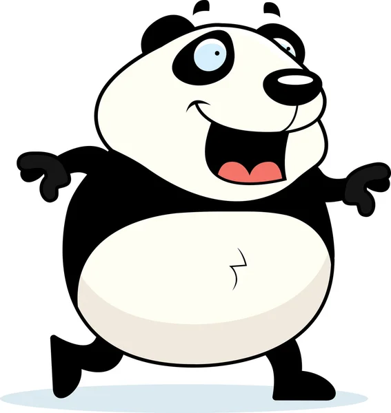 Panda Walking — Stock Vector