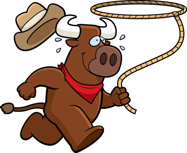 Bull Rodeo — Stock Vector