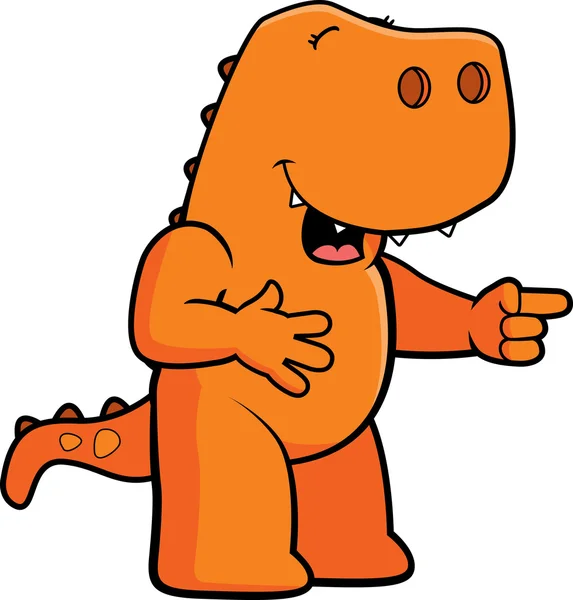 笑って恐竜 — ストックベクタ