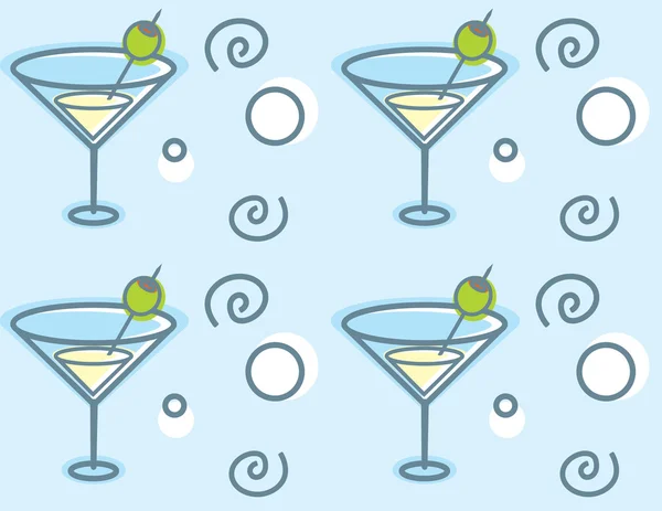 Padrão martini — Vetor de Stock