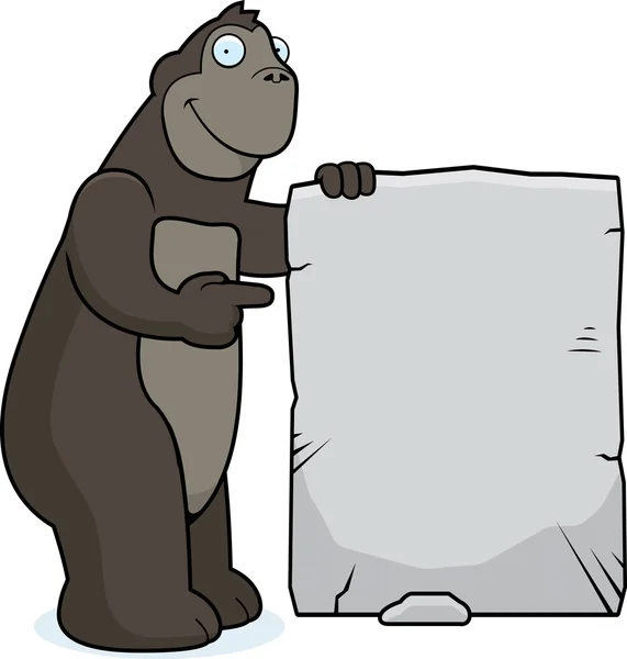 Gorila znamení — Stockový vektor