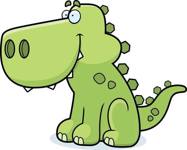 Dinosaurio sonriendo — Vector de stock