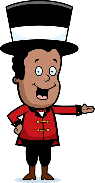 Ringmaster niño — Vector de stock