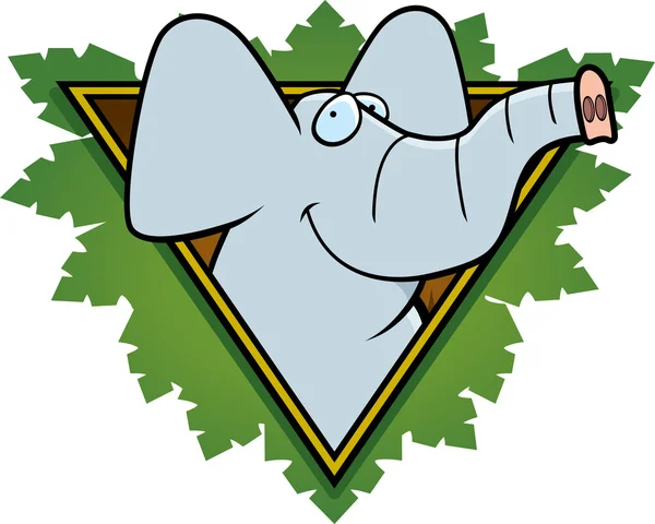 Sloní Safari ikona — Stockový vektor