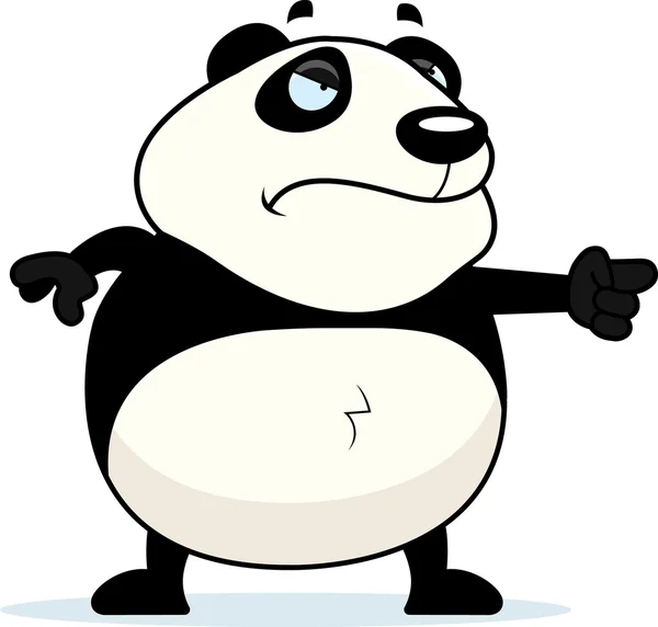 Angry Panda — Stock Vector