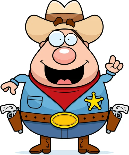 Idea del sheriff — Vector de stock