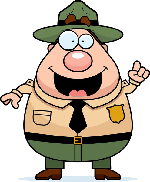 Park Ranger myšlenka — Stockový vektor