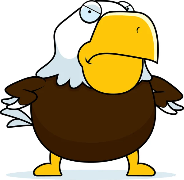 Zły kreskówka Bald Eagle — Wektor stockowy