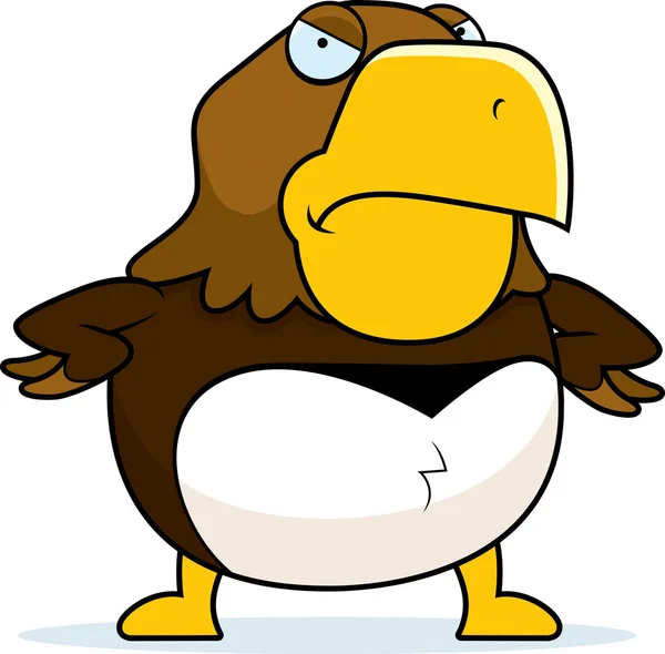 Angry Cartoon Hawk — Stock Vector