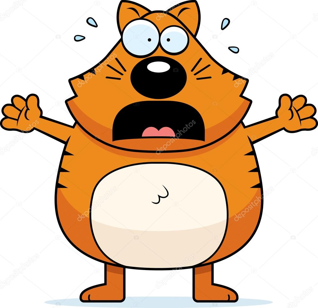 Scared Cat Stock Illustration by ©cthoman #85957724