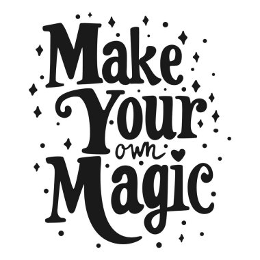 Kendi sihrini yap, harf yaz.