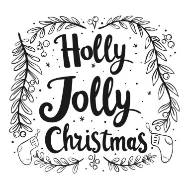 Deyimi Holly Neşeli Noel, harfler