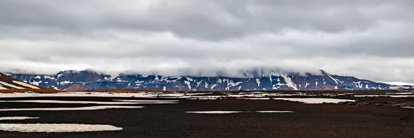 Дорогою Гори Аска Похмурий День Ісландія — стокове фото