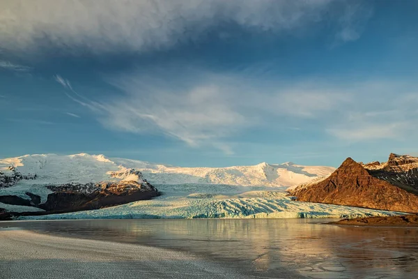 Laguna Glaciar Fjallsarlon Parque Nacional Vatnajokull Islandia —  Fotos de Stock