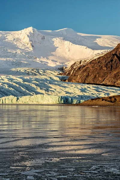 Лагуна Льодовика Фьаллсарлон Ватнайокутль Національному Парку Ісландія — стокове фото