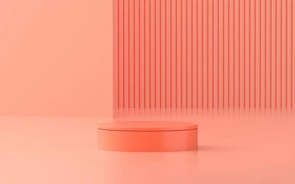 Етап Продукту Рожевою Сценою Реклами Продукту Або Вітрини — стокове фото