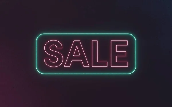 3D Illustration background showing sale promo