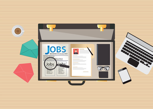 Job search icon design.