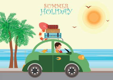 mutlu aile kumsalda tatil sırasında zevk.