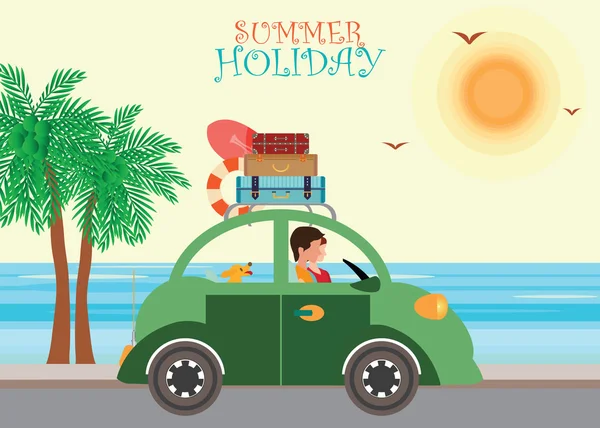 mutlu aile kumsalda tatil sırasında zevk.