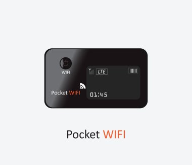 Cep wifi tasarım veya kablosuz internet üzerinde beyaz backgr izole