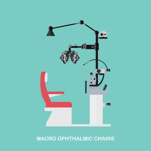 Marco Chaises ophtalmiques . — Image vectorielle